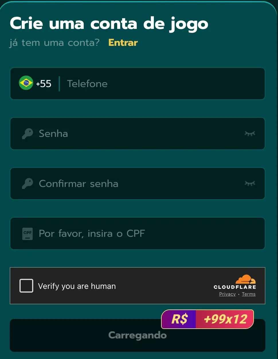 registro e login